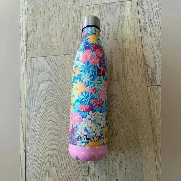 Matilda Jane Floral Scene Insulated Canteen Water Bottle 25 oz - Picture 1 of 3
